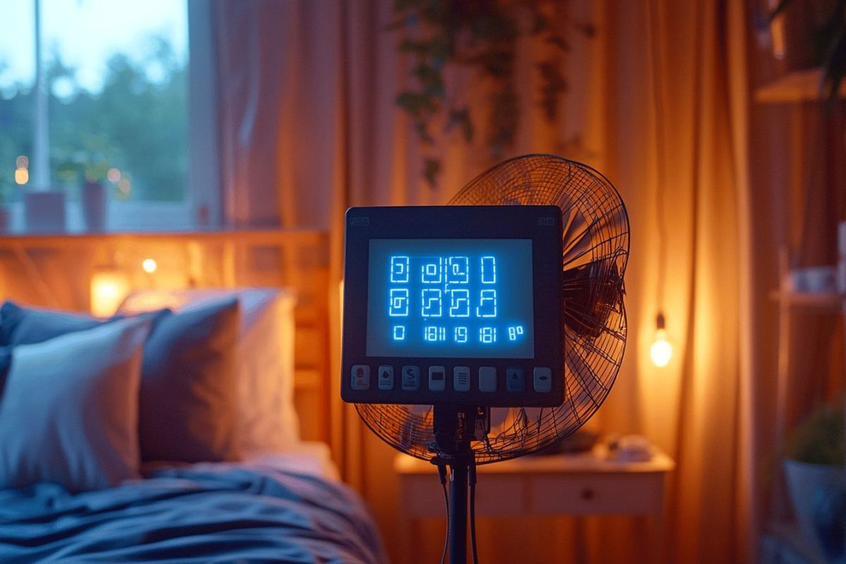 Estimez les dépenses énergétiques d'un ventilateur en fonction toute la nuit