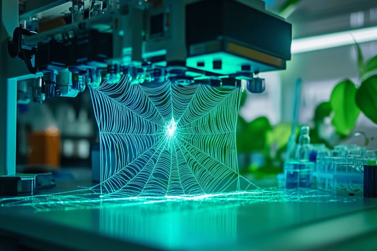la science franchit une nouvelle frontière avec la soie fluorescente d'araignée