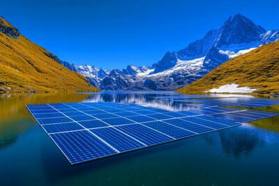 Les Alpes, théâtre d'une innovation énergétique avec les panneaux solaires flottants