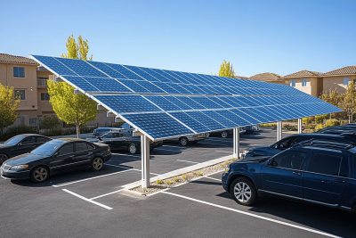l'impact des ombrières photovoltaïques sur l’aménagement et la production énergétique durable
