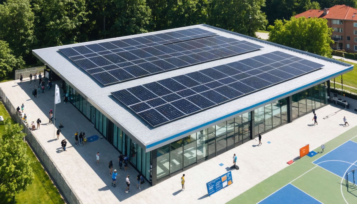 découvrez comment un gymnase s'équipe de panneaux solaires pour promouvoir une initiative d'autoconsommation collective, favorisant l'énergie durable et la réduction des coûts.