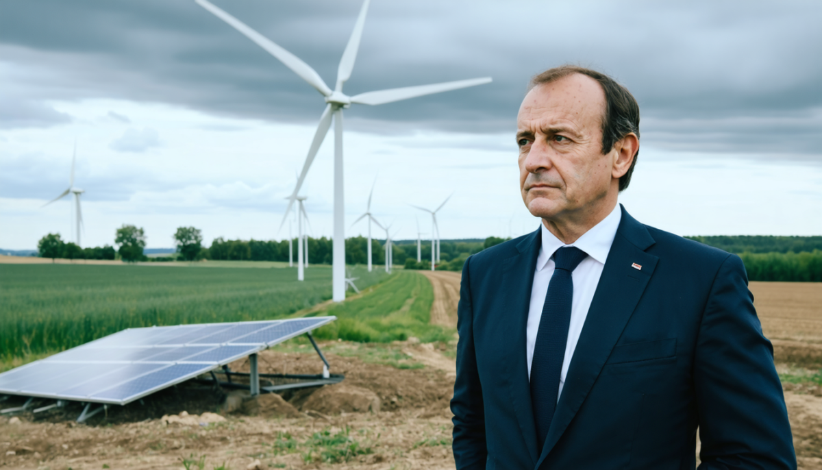 bruno retailleau, leader de lr, demande une pause dans le développement des énergies renouvelables, suscitant un débat sur la transition énergétique et ses impacts.