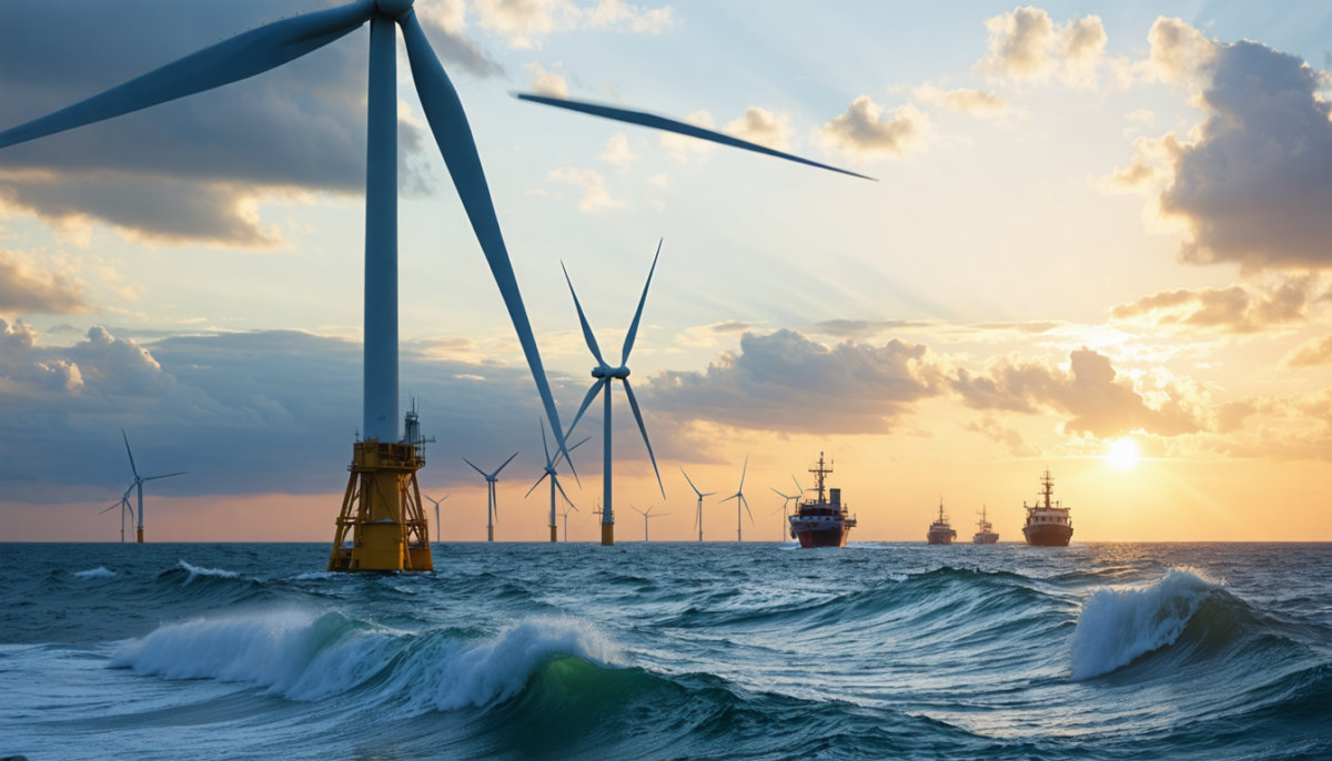 un appel d'offres éolien offshore au royaume-uni atteint des coûts historiques, marquant une étape majeure dans le développement des énergies renouvelables.